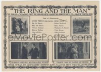 2t1525 RING & THE MAN herald 1914 eminent dramatic actor Bruce McRae, famous political romance, rare