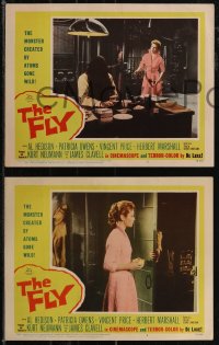 2t1404 FLY 7 LCs 1958 classic sci-fi, Vincent Price, Owens had to kill thing her husband had become!