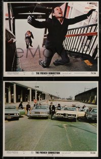 2t1378 FRENCH CONNECTION 8 LCs 1971 William Friedkin, Gene Hackman, Roy Scheider, Marcel Bozzuffi!