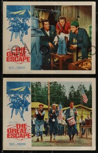 2t1405 GREAT ESCAPE 7 LCs 1963 Richard Attenborough, Pleasence, Sturges classic prison break!