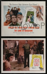 2t1379 GUNS OF NAVARONE 8 LCs 1961 Gregory Peck, David Niven, Anthony Quinn & James Darren!