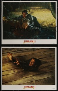 2t1383 JUMANJI 8 LCs 1995 Robin Williams, Bonnie Hunt & Kirsten Dunst, roll the dice!