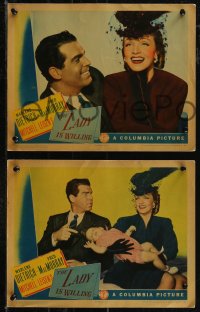 2t1419 LADY IS WILLING 4 LCs 1942 great close ups of Marlene Dietrich & Fred MacMurray!