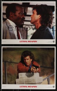 2t1386 LETHAL WEAPON 8 LCs 1987 great images of partners Mel Gibson & Danny Glover!