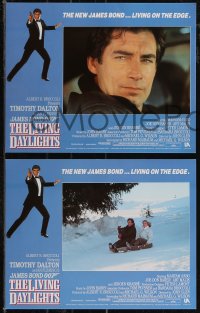 2t1388 LIVING DAYLIGHTS 8 LCs 1987 most dangerous Timothy Dalton as super spy James Bond 007!