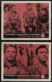 2t1390 MANCHURIAN CANDIDATE 8 LCs 1962 Frank Sinatra, Harvey, Leigh, directed by John Frankenheimer!