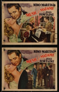 2t1432 MUSIC FOR MADAME 3 LCs 1937 great images & border art of Nino Martini & young Joan Fontaine!