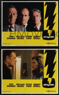 2t1393 NETWORK 8 LCs 1976 Faye Dunaway, Robert Duvall, William Holden, Peter Finch, Sidney Lumet!