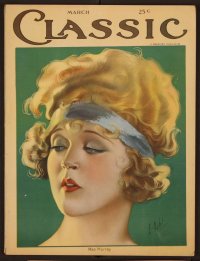 2t0913 MOTION PICTURE CLASSIC magazine March 1923, great cover art of pretty Mae Murray by E. Dahl!