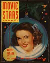 2t0916 MOVIE STARS PARADE magazine January 1948 Shirley Temple in Christmas ornament by Bert Six!