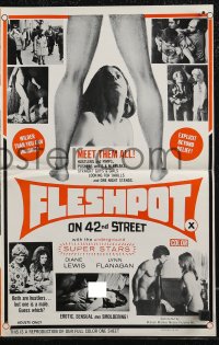 2t0570 FLESHPOT ON 42ND STREET pressbook 1973 William Mishkin, Andy Milligan, smoldering, rare!