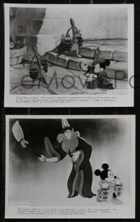 2t0765 FANTASIA presskit w/ 12 stills R1970 Mickey Mouse, Disney cartoon classic, psychedelic art!