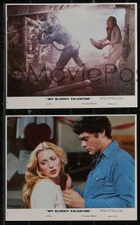 2t0773 MY BLOODY VALENTINE presskit w/ 18 stills 1981 includes set of 8 color mini lobby cards!