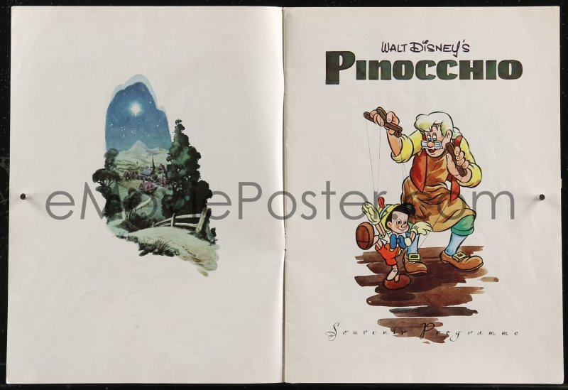 EMoviePoster.com: 2t0808 PINOCCHIO English Souvenir Program Book 1940 ...