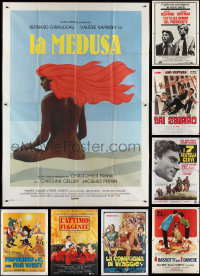 2x0572 LOT OF 11 FOLDED ITALIAN TWO-PANELS 1960s-1980s great images from a variety of movies!