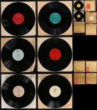 2x0429 LOT OF 8 33 1/3 RPM RADIO SPOTS RECORDS 1960s commercials for a variety of movies!