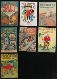 2x0286 LOT OF 7 GIVEAWAY PROMOTIONAL COMIC BOOKS 1950s-2000s The Story of Salt, rubber & more!