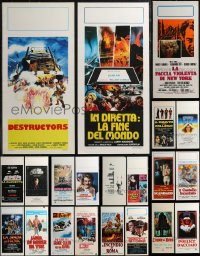 2x0896 LOT OF 25 MOSTLY FORMERLY FOLDED ITALIAN LOCANDINAS 1960s-1980s cool movie images!