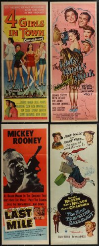 2x0888 LOT OF 10 MOSTLY FORMERLY FOLDED 1950S INSERTS 1950s great images from a variety of movies!