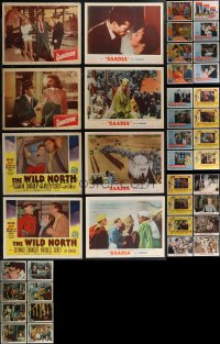 2x0158 LOT OF 40 LOBBY CARDS 1950s-1970s incomplete sets from several different movies!