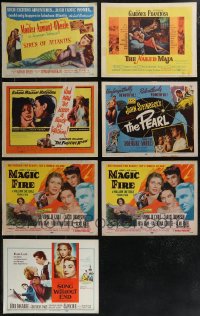 2x0185 LOT OF 7 TITLE CARDS 1940s-1960s great images from a variety of different movies!