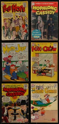 2x0309 LOT OF 6 DC COMIC BOOKS 1950s-1960s Bob Hope, Hopalong Cassidy, Mutt & Jeff, Fox & the Crew