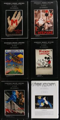 2x0547 LOT OF 6 DOMINIQUE BESSON DEALER CATALOGS 2000s many images of rare non-U.S. posters!