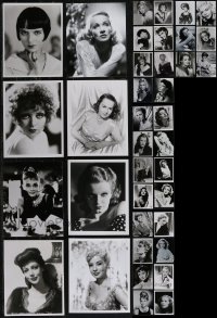 2x0715 LOT OF 56 FEMALE CLOSE-UP REPRO PHOTOS 1980s portraits of leading & supporting ladies!