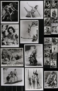 2x0721 LOT OF 41 TARZAN REPRO PHOTOS 1980s Johnny Weissmuller, Maureen O'Sullivan, Sheffield