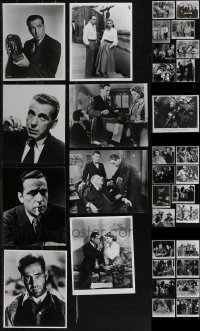 2x0725 LOT OF 37 HUMPHREY BOGART REPRO PHOTOS 1980s great portraits of the legendary leading man!