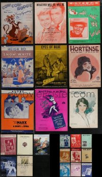 2x0463 LOT OF 23 SHEET MUSIC 1920s-1980s great songs from a variety of movies & more!