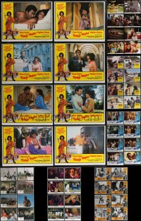 2x0138 LOT OF 72 BLAXPLOITATION LOBBY CARDS 1970s complete sets from nine different movies!