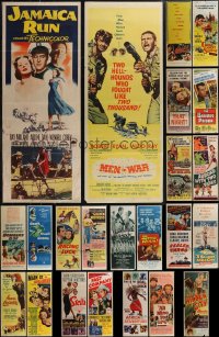 2x0865 LOT OF 25 FORMERLY FOLDED INSERTS 1940s-1950s great images from a variety of movies!