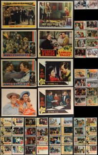 2x0130 LOT OF 82 COWBOY WESTERN LOBBY CARDS 1940s-1970s incomplete sets from several movies!