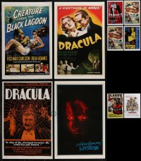 2x0635 LOT OF 10 UNIVERSAL MASTERPRINTS 2001 the best horror movies including Dracula & Creature!