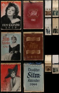 2x0687 LOT OF 6 GERMAN 1939-44 UFA FILM CALENDARS 1939-1944 each page has a different movie image!