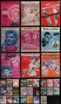 2x0462 LOT OF 25 SHEET MUSIC 1940s-1950s great songs from a variety of movies & more!