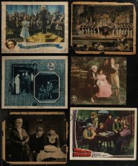 2x0189 LOT OF 6 LOBBY CARDS 1910s-1930s great scenes from a variety of different movies!