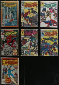 2x0282 LOT OF 7 MISCELLANEOUS SPIDER-MAN COMIC BOOKS 1980s-1990s his Deadly Foes & more!