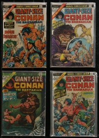 2x0342 LOT OF 4 GIANT-SIZE CONAN COMIC BOOKS 1970s Sword vs Sorcery, Wrath of the Wizard & more!