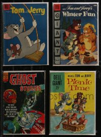 2x0352 LOT OF 4 1950s DELL COMIC BOOKS 1950s Tom and Jerry, Ghost Stories, Picnic Time!