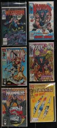 2x0296 LOT OF 6 WOLVERINE COMIC BOOKS 1980s now in his own monthly series, sequel to Weapon X!