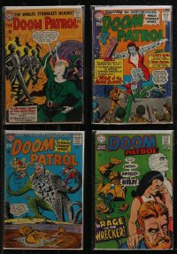 2x0344 LOT OF 4 DOOM PATROL COMIC BOOKS 1960s world's strangest heroes, DC Comics!