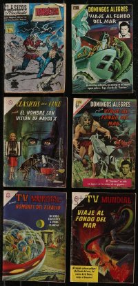 2x0303 LOT OF 6 MEXICAN HORROR/SCI-FI COMIC BOOKS 1960s Frankenstein, Man with the X-Ray Eyes!