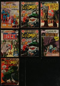 2x0289 LOT OF 7 DC COMIC BOOKS 1960s Lois Lane, G.I. Combat, House of Mystery, War & more!