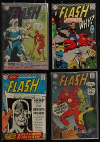 2x0350 LOT OF 4 1960s FLASH COMIC BOOKS 1960s Captain Cold, Heat Wave, The Real Origin & more!