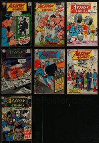 2x0294 LOT OF 7 1960s ACTION COMICS COMIC BOOKS 1960s Superman, Interplanetary Olympics & more!