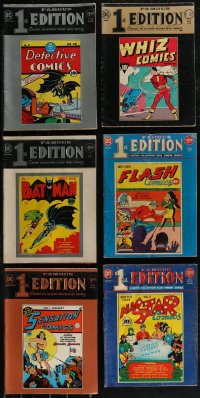 2x0308 LOT OF 6 DC COMICS FAMOUS 1ST EDITION COMIC BOOKS 1970s Batman, Captain Marvel, Flash!