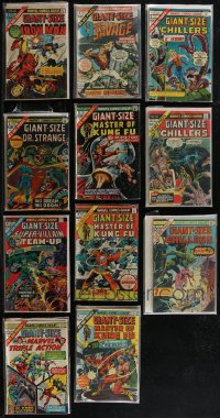 2x0250 LOT OF 11 MARVEL GIANT-SIZE COMIC BOOKS 1970s Iron Man, Doc Savage, Chillers, Dr. Strange!