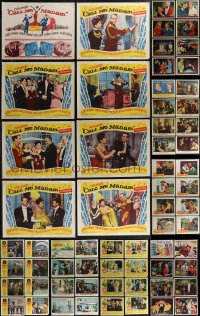 2x0137 LOT OF 72 LOBBY CARDS 1950s-1960s mostly complete sets from nine different movies!